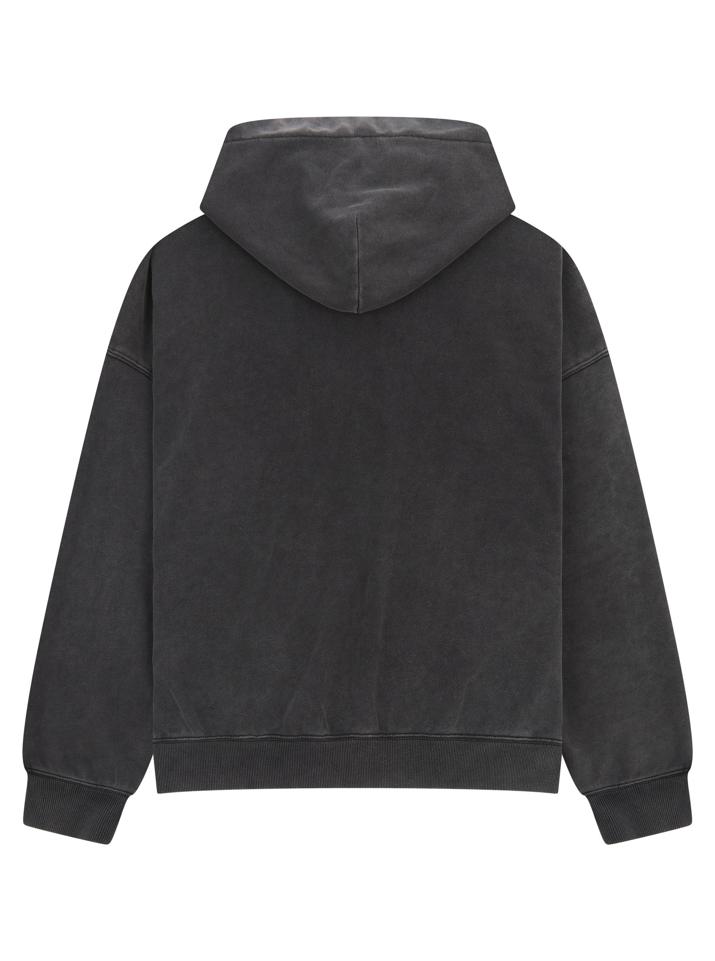 Washed Grey Zip Hoodie - Classic Logo