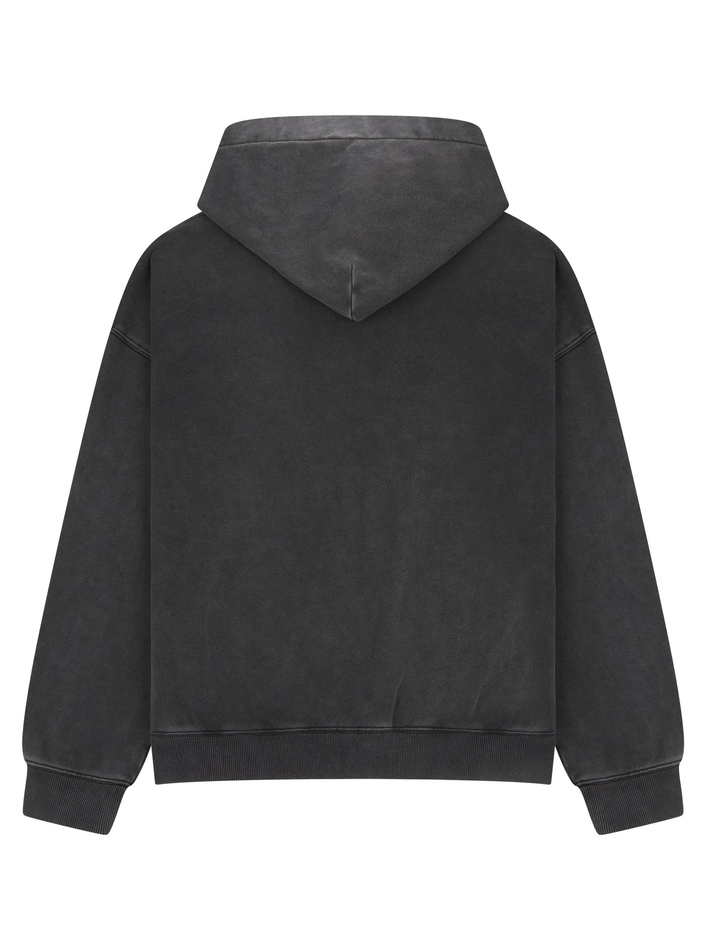 Washed Grey Zip Hoodie - Split Logo